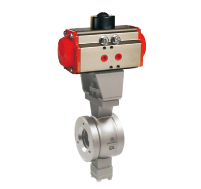 AT气动V型调节球阀